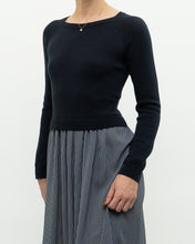 Load image into Gallery viewer, MAX MARA x Dark Navy Striped Knit Dress (XS, S)