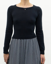 Load image into Gallery viewer, MAX MARA x Dark Navy Striped Knit Dress (XS, S)