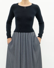 Load image into Gallery viewer, MAX MARA x Dark Navy Striped Knit Dress (XS, S)