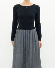 Load image into Gallery viewer, MAX MARA x Dark Navy Striped Knit Dress (XS, S)