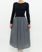 Load image into Gallery viewer, MAX MARA x Dark Navy Striped Knit Dress (XS, S)