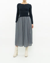 Load image into Gallery viewer, MAX MARA x Dark Navy Striped Knit Dress (XS, S)