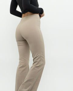 Vintage x Beige Flared Low-rise Pant (XS)