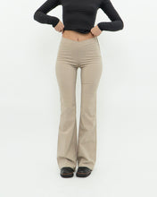 Load image into Gallery viewer, Vintage x Beige Flared Low-rise Pant (XS)