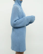 Load image into Gallery viewer, Vintage x Made in Hong Kong x Blue Ribbed Cotton Sweater/Dress (S-XL)