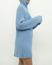 Load image into Gallery viewer, Vintage x Made in Hong Kong x Blue Ribbed Cotton Sweater/Dress (S-XL)