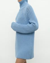 Load image into Gallery viewer, Vintage x Made in Hong Kong x Blue Ribbed Cotton Sweater/Dress (S-XL)