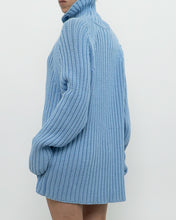 Load image into Gallery viewer, Vintage x Made in Hong Kong x Blue Ribbed Cotton Sweater/Dress (S-XL)