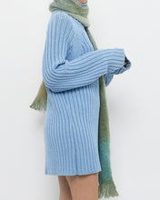 Load image into Gallery viewer, Vintage x Made in Hong Kong x Blue Ribbed Cotton Sweater/Dress (S-XL)