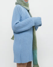 Load image into Gallery viewer, Vintage x Made in Hong Kong x Blue Ribbed Cotton Sweater/Dress (S-XL)