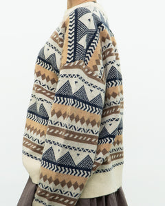 Modern x DAZY Knit Patterned Cozy Crewneck (S-XL)