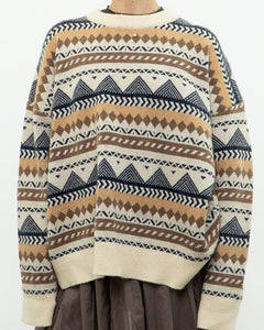 Modern x DAZY Knit Patterned Cozy Crewneck (S-XL)