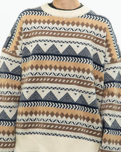 Load image into Gallery viewer, Modern x DAZY Knit Patterned Cozy Crewneck (S-XL)