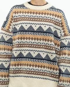 Modern x DAZY Knit Patterned Cozy Crewneck (S-XL)