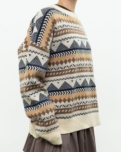 Modern x DAZY Knit Patterned Cozy Crewneck (S-XL)