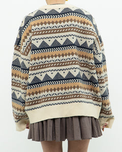 Modern x DAZY Knit Patterned Cozy Crewneck (S-XL)