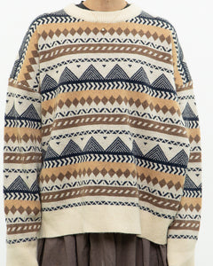 Modern x DAZY Knit Patterned Cozy Crewneck (S-XL)