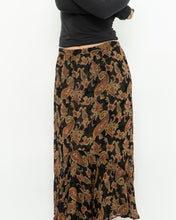 Load image into Gallery viewer, Reversible Floral And Paisley Sheer Skirt