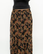 Load image into Gallery viewer, Reversible Floral And Paisley Sheer Skirt