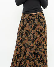 Load image into Gallery viewer, Reversible Floral And Paisley Sheer Skirt