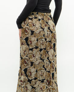 Reversible Floral And Paisley Sheer Skirt