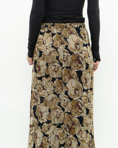 Reversible Floral And Paisley Sheer Skirt