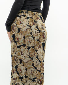 Reversible Floral And Paisley Sheer Skirt