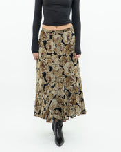 Load image into Gallery viewer, Reversible Floral And Paisley Sheer Skirt