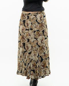 Reversible Floral And Paisley Sheer Skirt