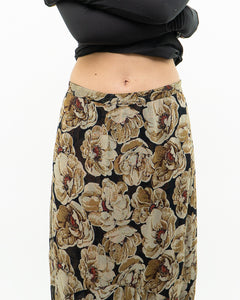 Reversible Floral And Paisley Sheer Skirt