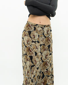 Reversible Floral And Paisley Sheer Skirt