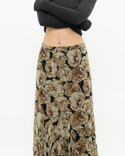 Load image into Gallery viewer, Reversible Floral And Paisley Sheer Skirt