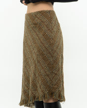 Load image into Gallery viewer, Vintage x Made in Bulgaria x TRIBAL Wool Plaid Asymmetric Skirt (S, M)