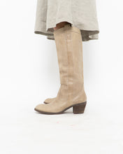 Load image into Gallery viewer, Vintage x GUESS Faded Beige Leather Boots (7.5, 8)