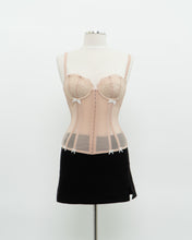 Load image into Gallery viewer, Vintage x Blush Mesh Bow Corset (S, M, B-C Cup)