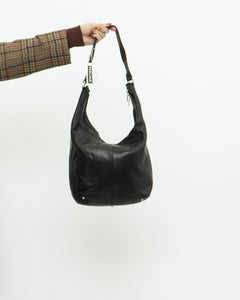 Vintage x Deadstock PERLINA Soft Black Leather Bag