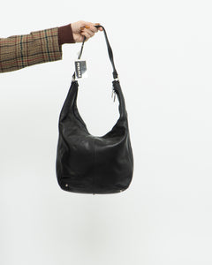 Vintage x Deadstock PERLINA Soft Black Leather Bag