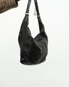 Vintage x Deadstock PERLINA Soft Black Leather Bag