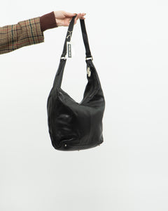 Vintage x Deadstock PERLINA Soft Black Leather Bag