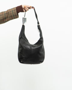 Vintage x Deadstock PERLINA Soft Black Leather Bag