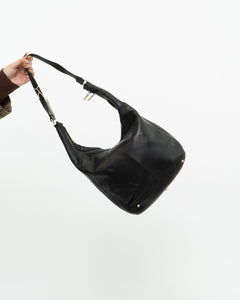 Vintage x Deadstock PERLINA Soft Black Leather Bag