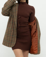 Load image into Gallery viewer, Modern x Open-Back Brown Fine Knit Dress (XS, S)