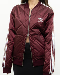 ADIDAS x Burgundy Panelled Jacket (XS, S)