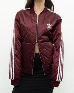 ADIDAS x Burgundy Panelled Jacket (XS, S)