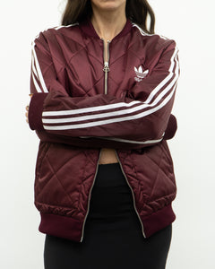 ADIDAS x Burgundy Panelled Jacket (XS, S)