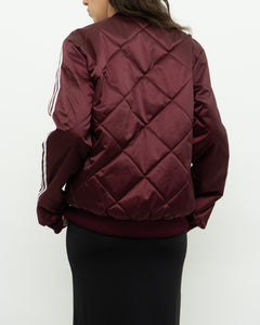 ADIDAS x Burgundy Panelled Jacket (XS, S)