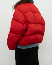 Load image into Gallery viewer, Vintage x Made in Korea x COLOMBIA Reversible Teal &amp; Red Puffer Jacket (M-XL)