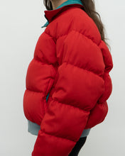 Load image into Gallery viewer, Vintage x Made in Korea x COLOMBIA Reversible Teal &amp; Red Puffer Jacket (M-XL)