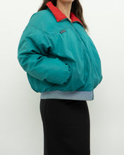 Load image into Gallery viewer, Vintage x Made in Korea x COLOMBIA Reversible Teal &amp; Red Puffer Jacket (M-XL)