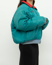 Load image into Gallery viewer, Vintage x Made in Korea x COLOMBIA Reversible Teal &amp; Red Puffer Jacket (M-XL)